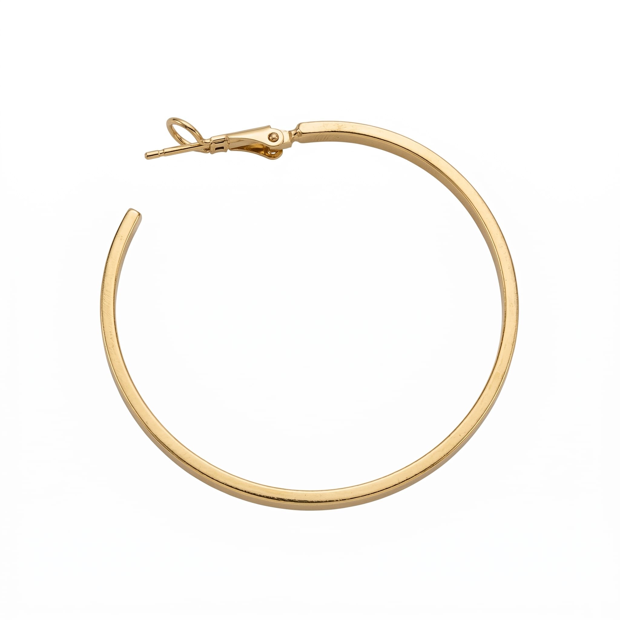 Boucles d'oreilles créoles dorées