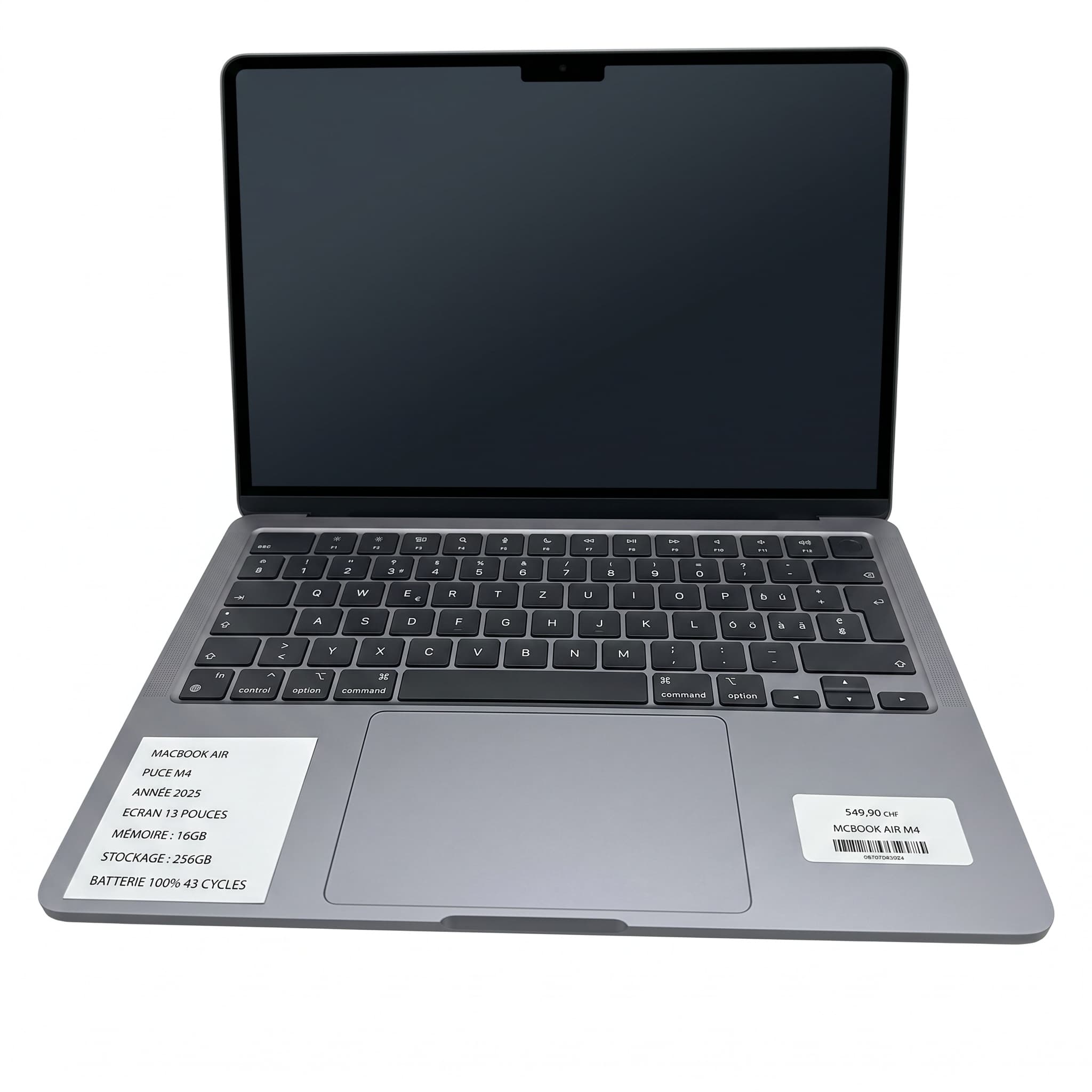 MacBook Air M4 2025 13’’ 16GB 256GB 100%43Cycle