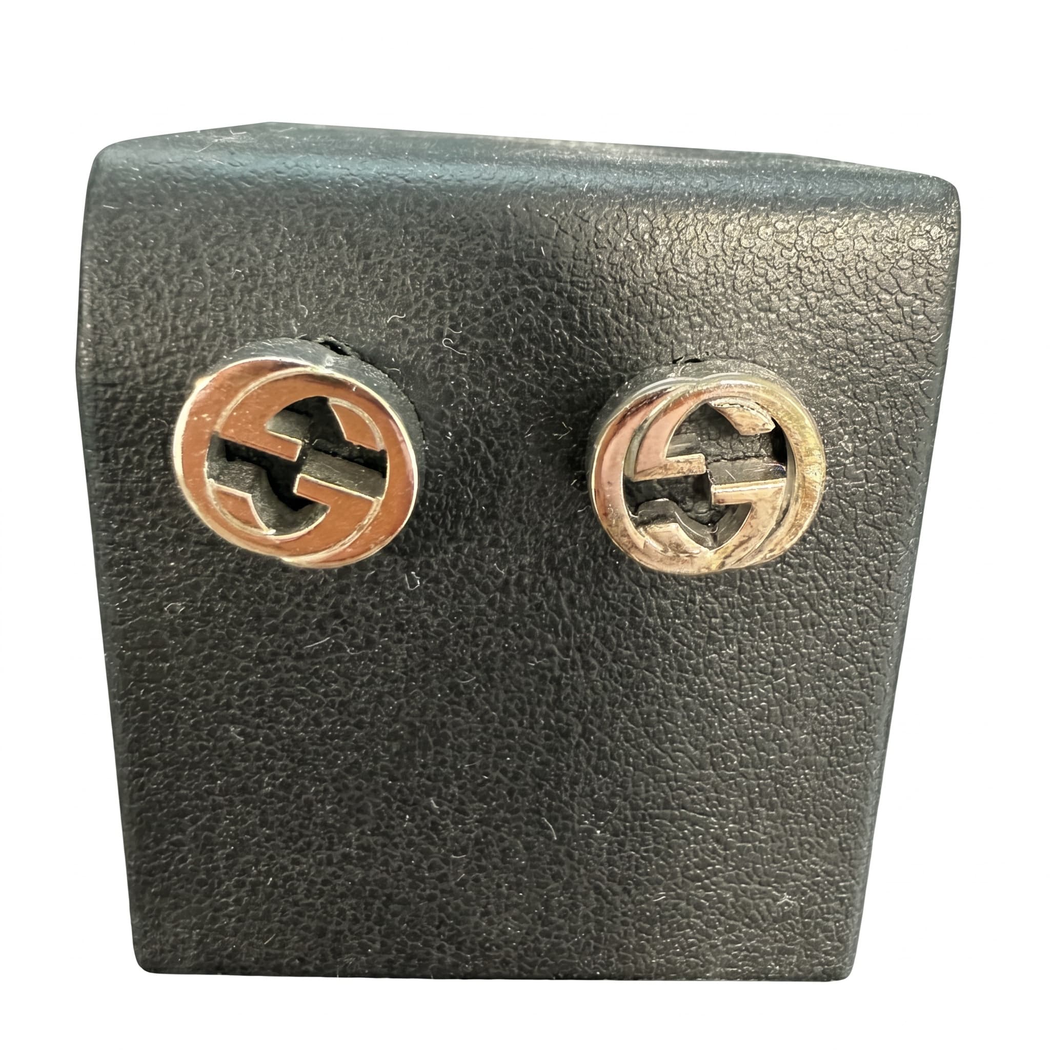 Boucles d'oreilles Gucci GG entrelace argent