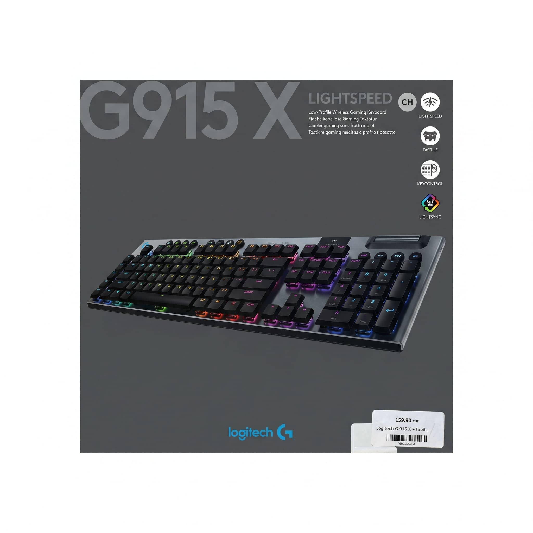 Clavier G915X Lightspeed