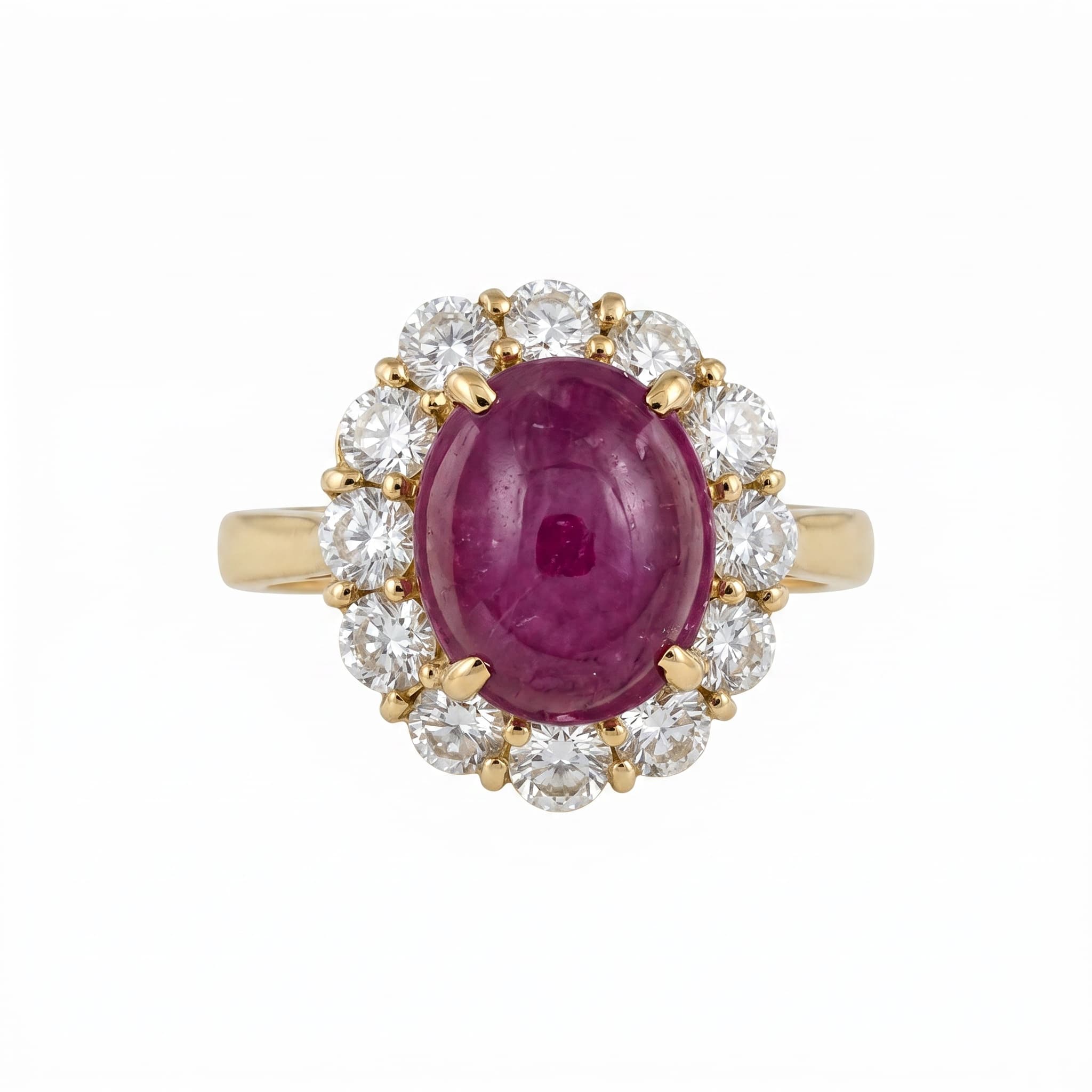 Bague or 18k 5.85gr diam