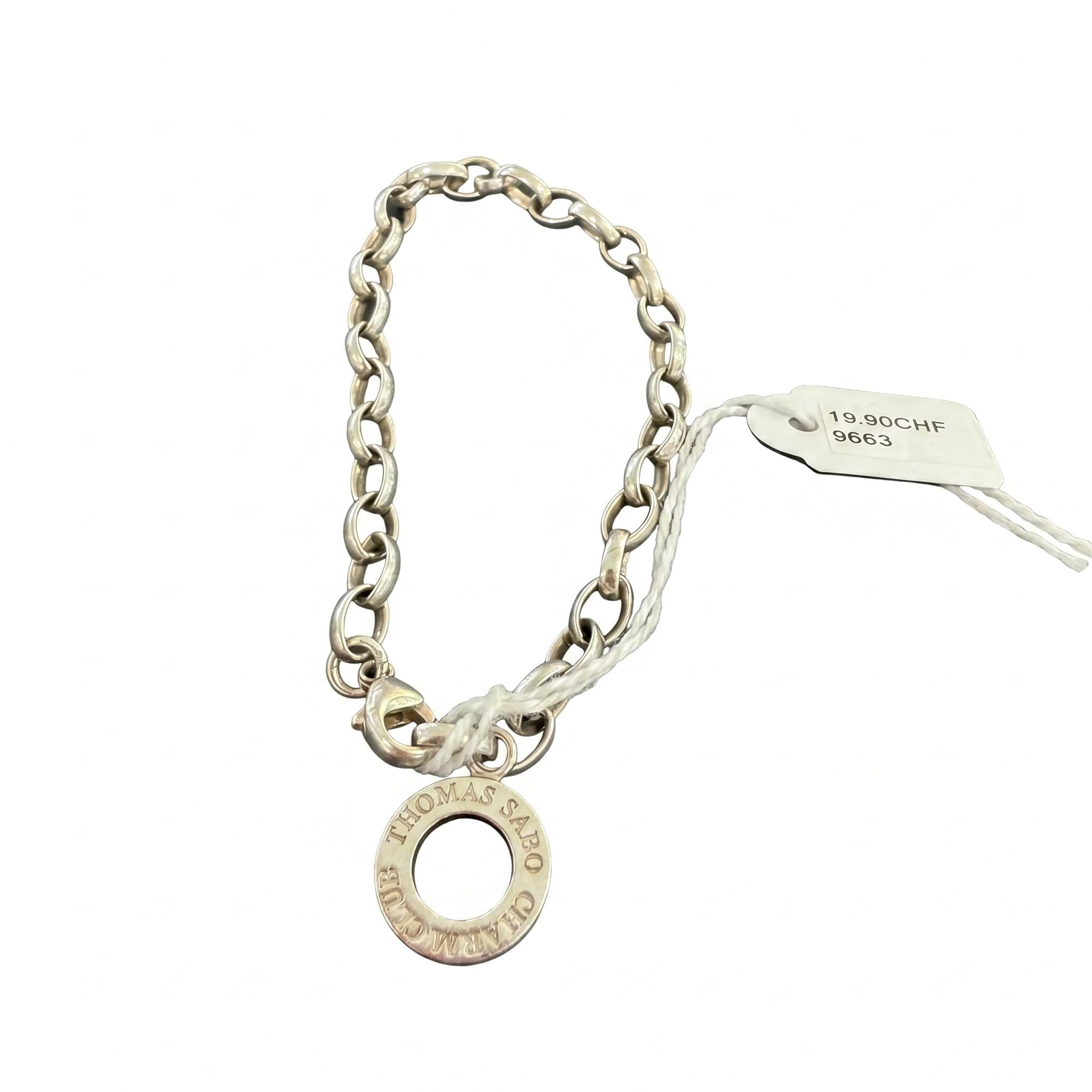 Bracelet Thomas Sabo Charm Club maille rolo breloque ronde
