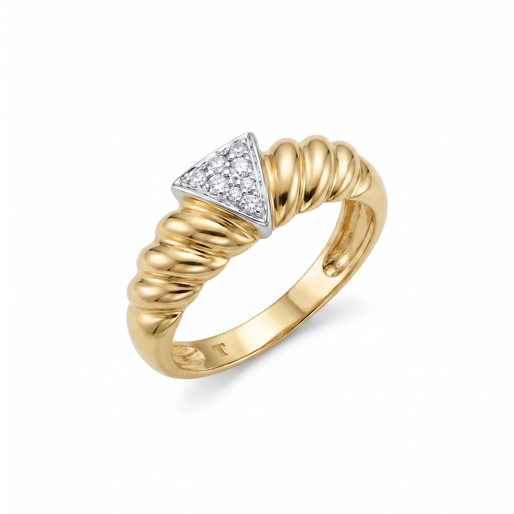 Bague or 18K 3.3gr diam