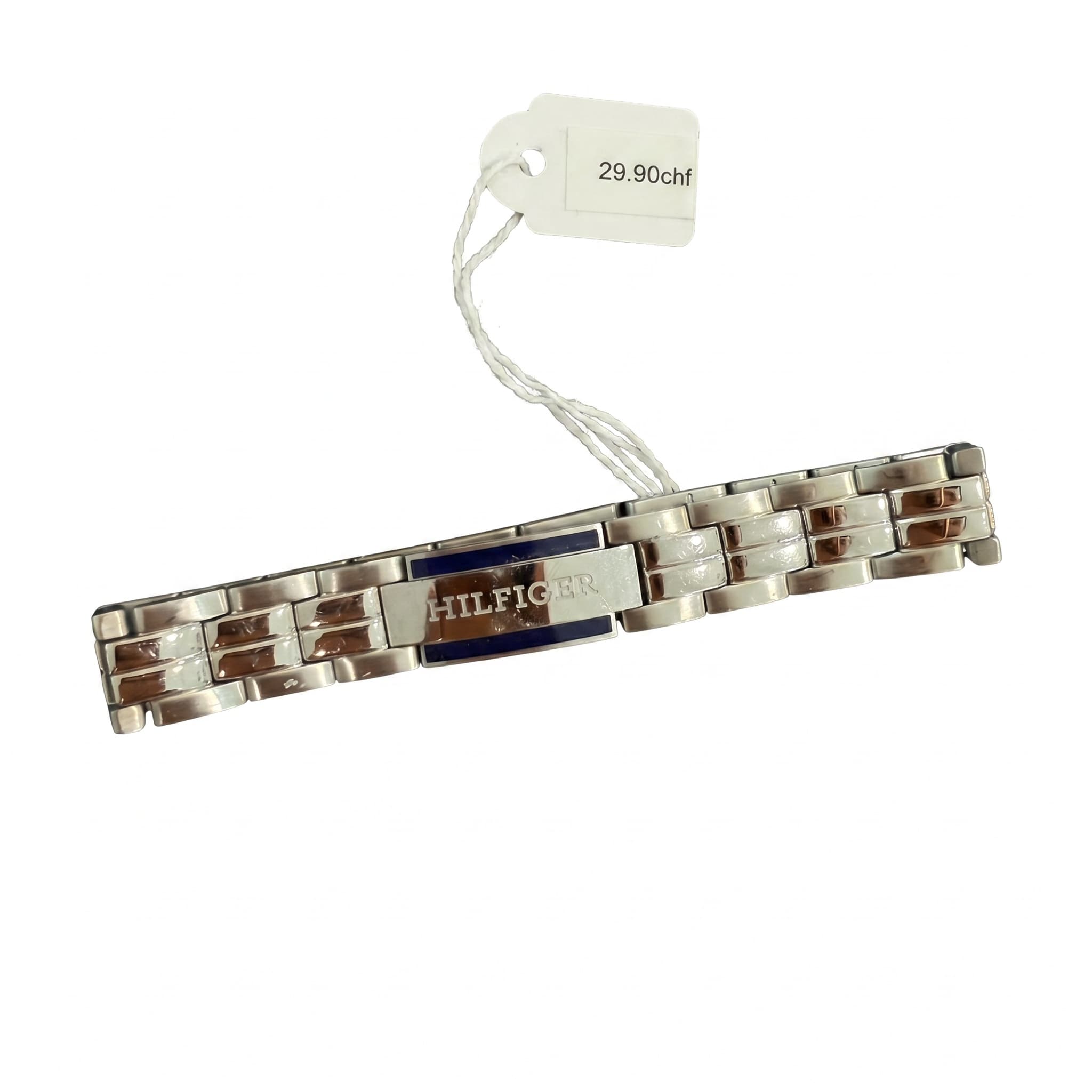 Bracelet Tommy Hilfiger acier maillons plaque Hilfiger