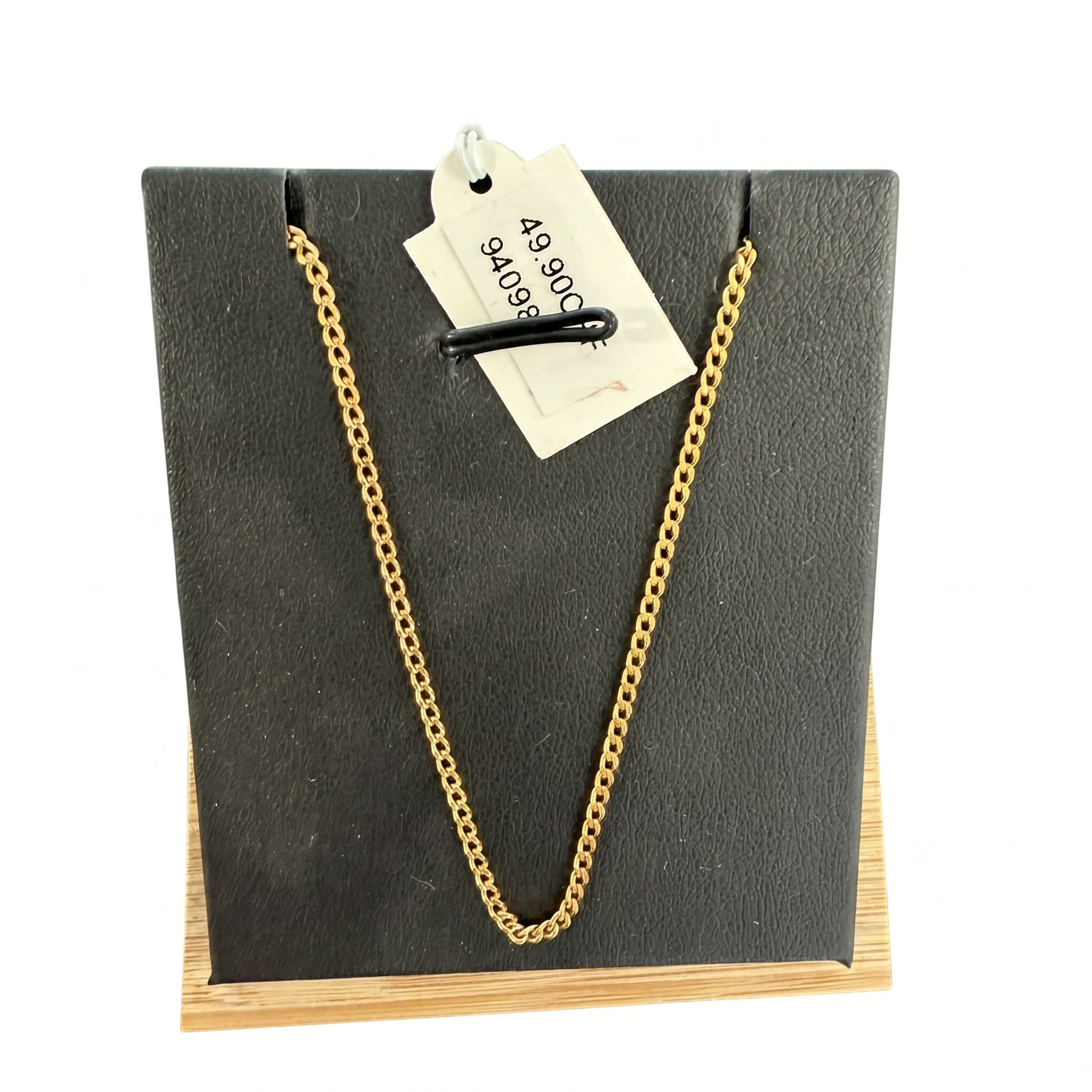 Collier maille gourmette fine dorée