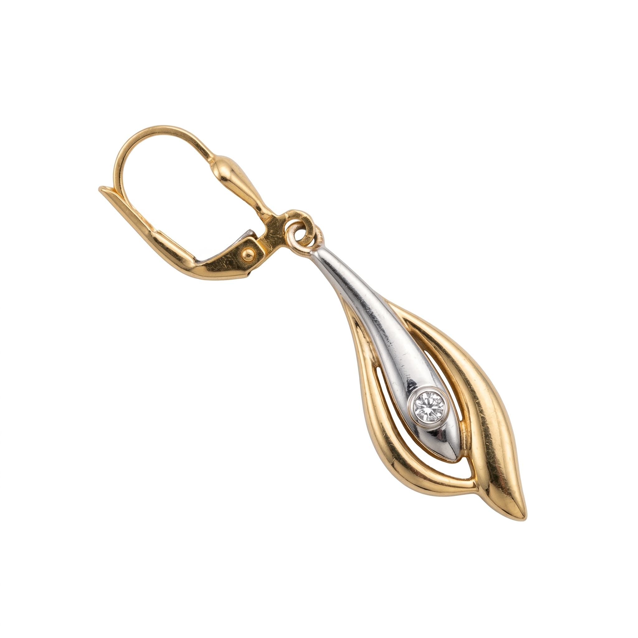 Boucle d’oreille or 18k 3.93gr