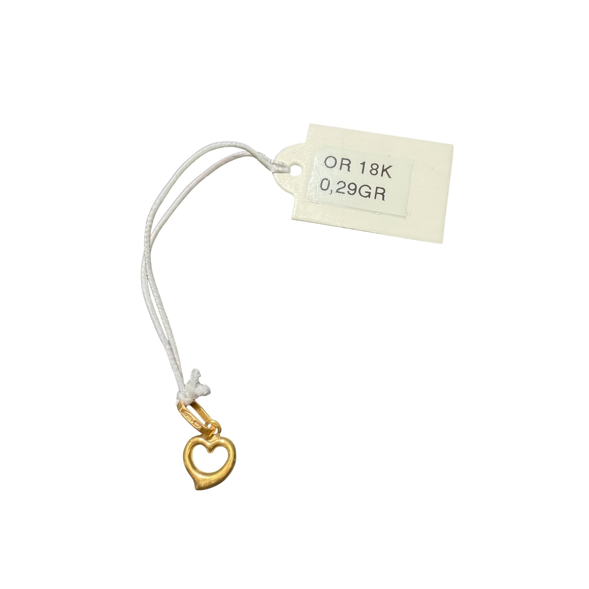 Pendentif cœur or 18K 0.29gr
