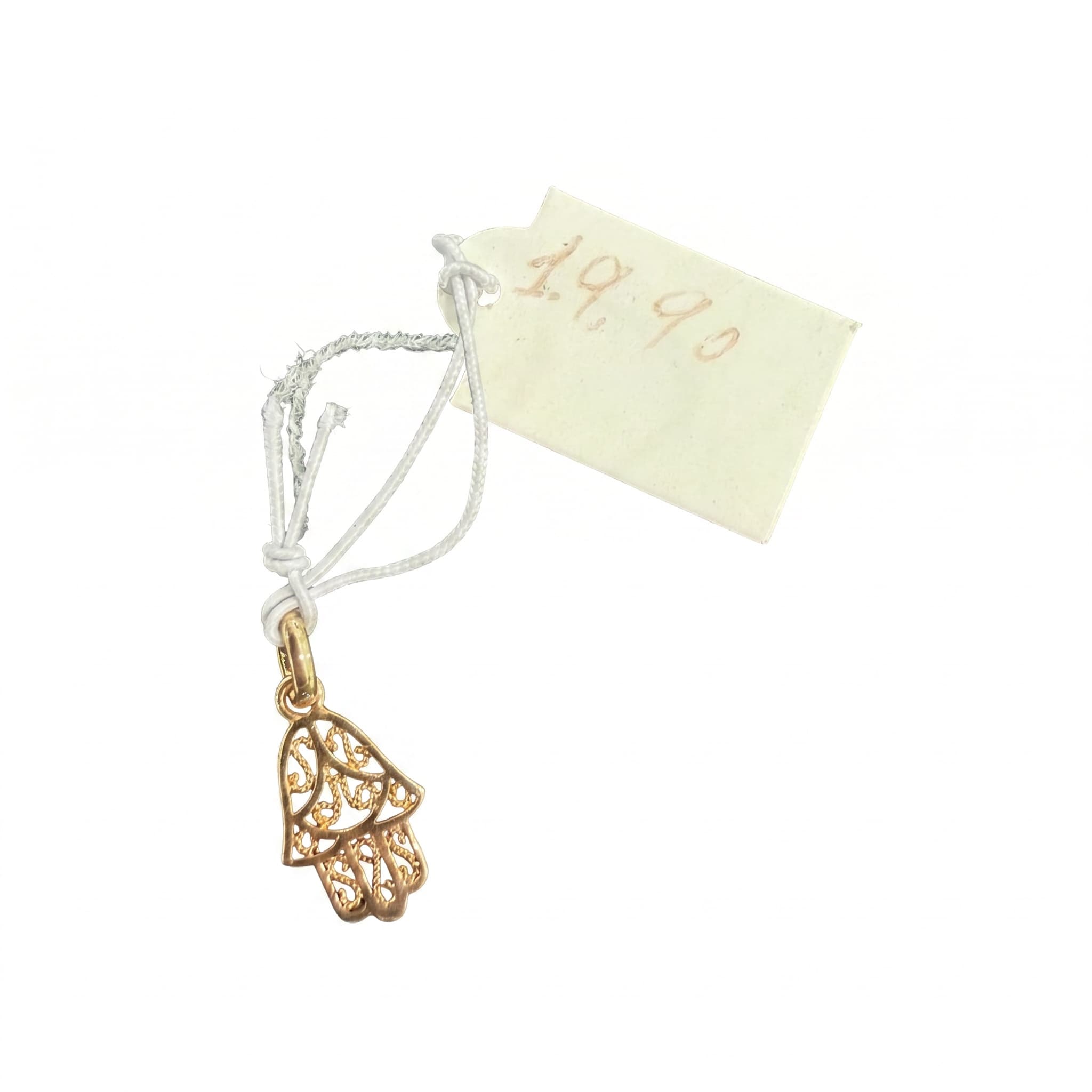 Pendentif main de Fatma filigrane doré