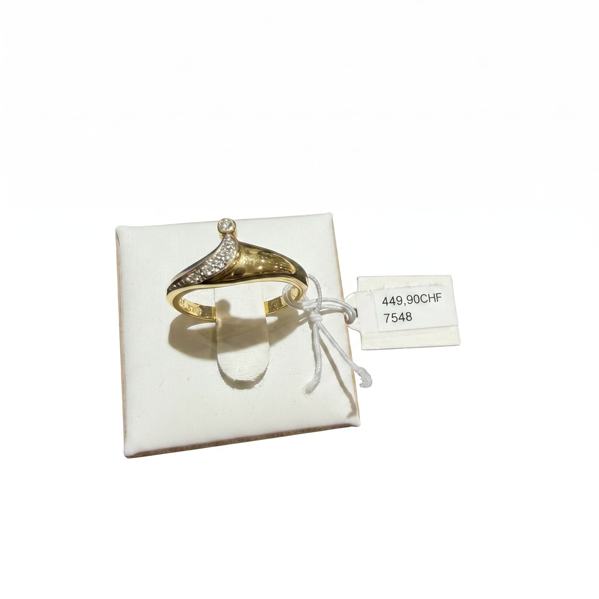 Bague or 18K 3.27gr diam